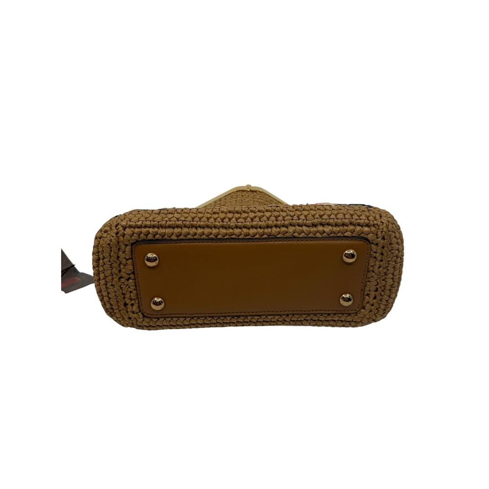 Etro Small Raffia Embroidered Crossbody - Picture 6 of 6